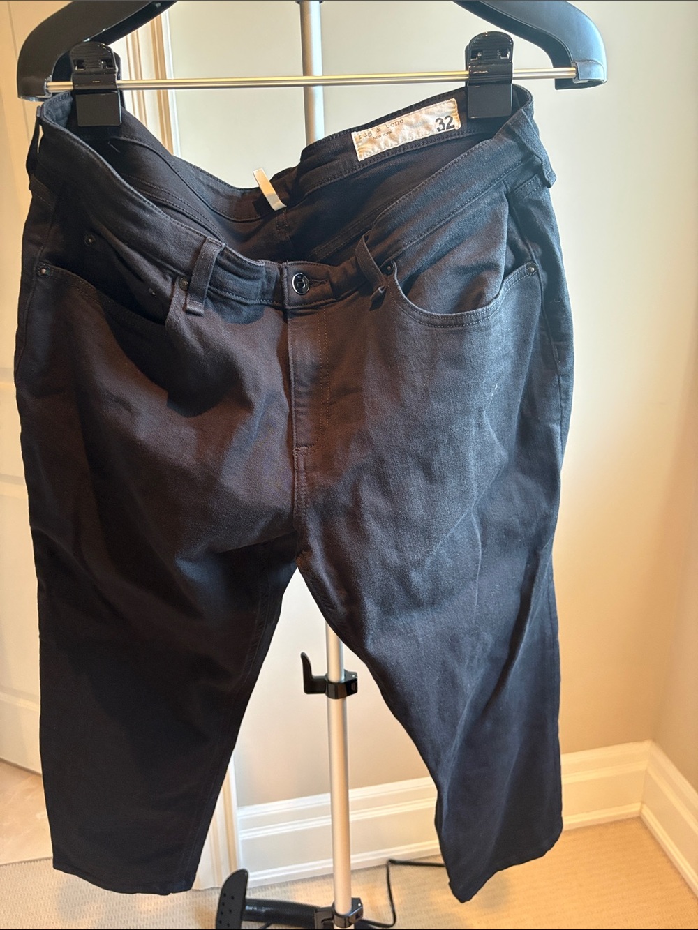 Rag & Bone Dre Black Cropped Women's Jeans